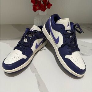 Nike Air Jordan 1 Low, Sky J Purple/ Action Grape / Sail - 9.5W